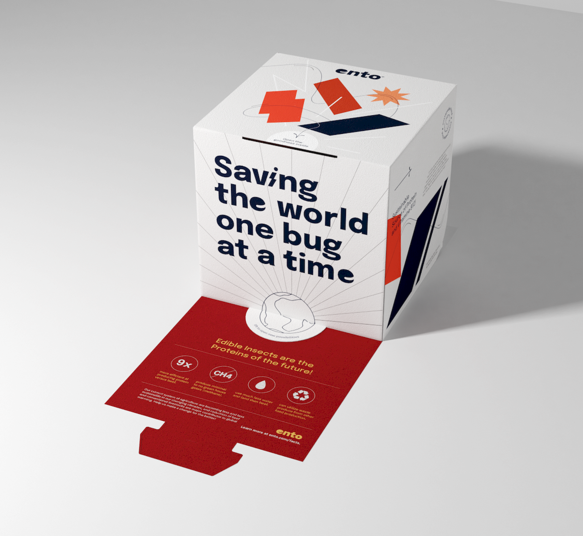 Ento packaging side view B