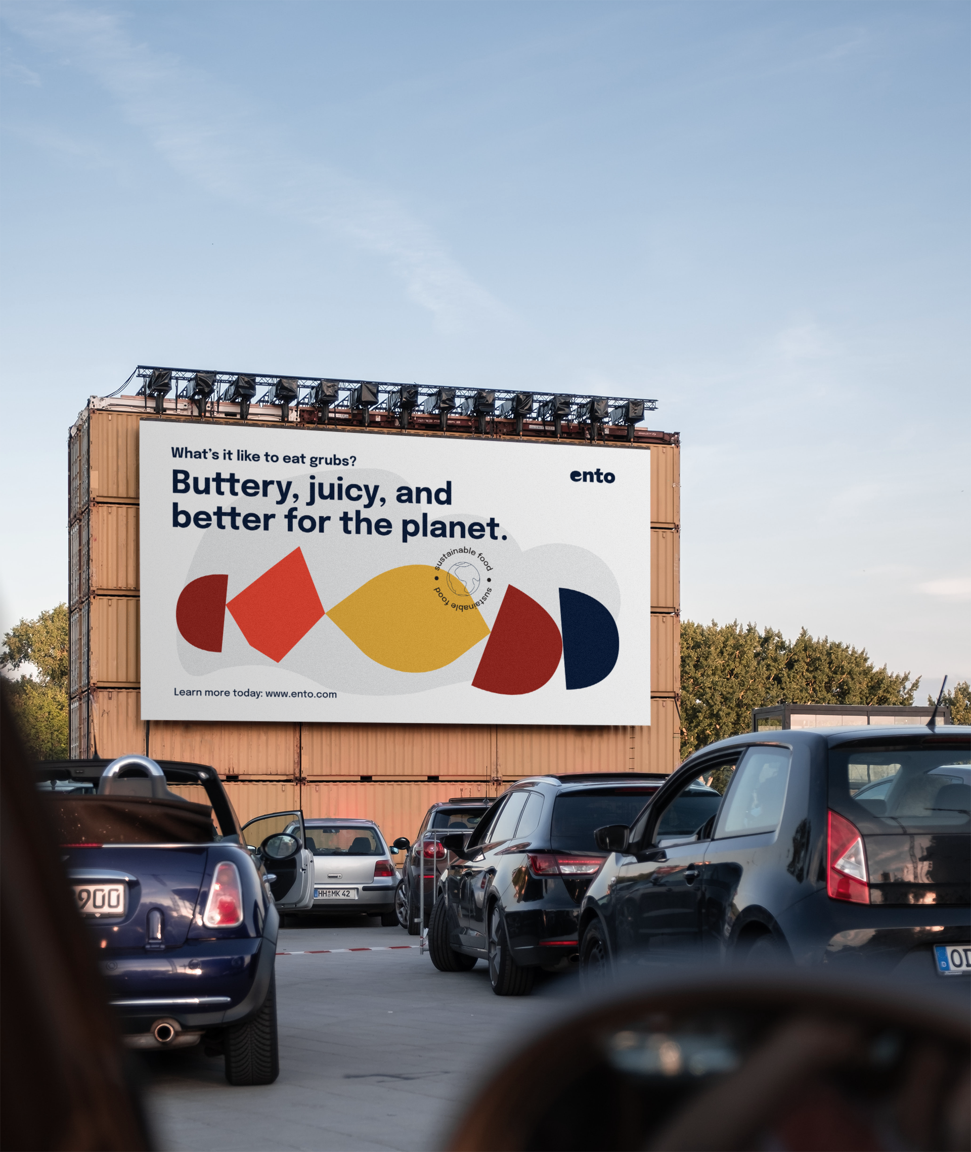 Ento Billboard in parking lot