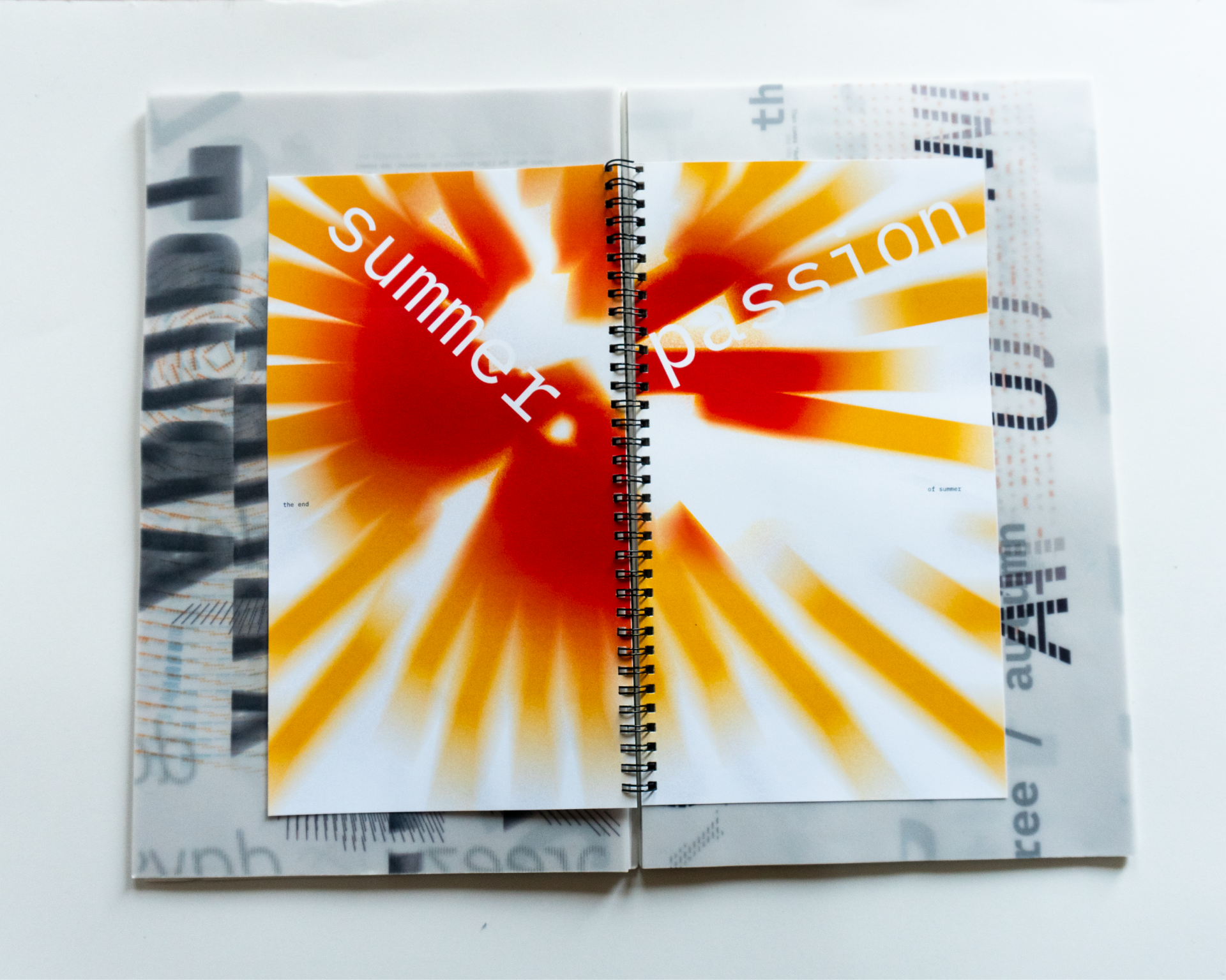 Summer spread view, slotted page